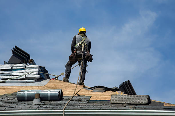 Professional Roofing technician working in La Crosse, WI